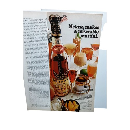 1971 metaxa liquor - metaxa,